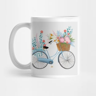 Biking with flowers Mug